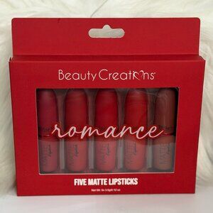 Romance Five Matte Lipsticks